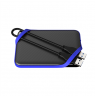 Silicon Power Portable Hard Drive ARMOR A62 GAME 2000 GB,  USB 3.2 Gen1, Black/Blue