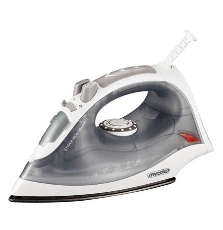 Mesko MS 5037	 Steam Iron, 2800 W, Water tank capacity 170 ml, Continuous steam 35 g/min, Grey