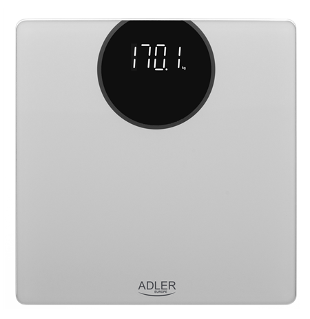 Adler Bathroom scale AD 8175	 Maximum weight (capacity) 180 kg, Accuracy 100 g, Silver