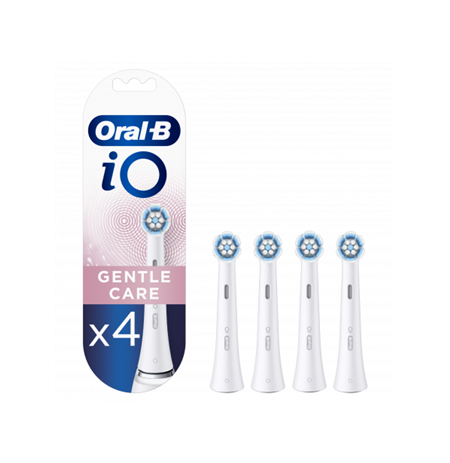Oral-B Replaceable Toothbrush Heads iO Gentle Care For adults, Number of brush heads included 4, White