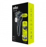 Braun Shaver 51-W1600s	 Operating time (max) 50 min, Wet & Dry, Black/White