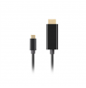 Lanberg USB-C to HDMI Cable, 0.5 m 4K/60Hz, Black