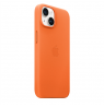Apple iPhone 14 Leather Case with MagSafe Orange