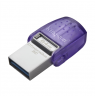 Kingston DataTraveler DT Micro Duo 3C 64 GB, USB Type-C and Type-A, Purple