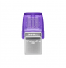 Kingston | DataTraveler | DT Micro Duo 3C | 256 GB | USB Type-C and Type-A | Purple
