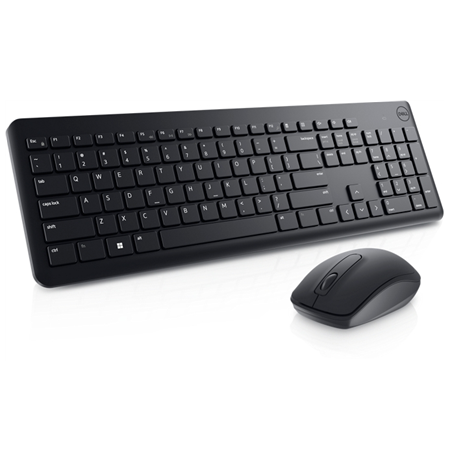 Dell Keyboard and Mouse KM3322W Keyboard and Mouse Set, Wireless, Batteries included, LT, Black