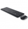 Dell Keyboard and Mouse KM3322W Keyboard and Mouse Set, Wireless, Batteries included, LT, Black