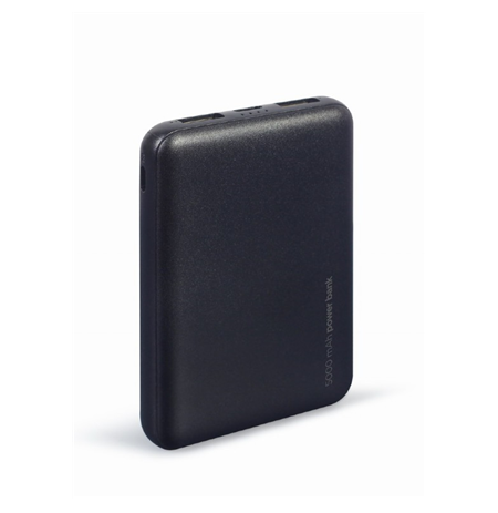 Gembird Power Bank PB05-02 5000 mAh, Black, 10 W