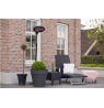 SUNRED Heater SMQ2000A, Elekra Quartz Standing Infrared, 2000 W, Black