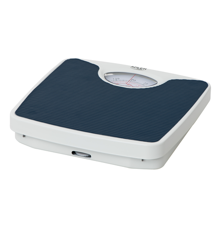 Adler Mechanical bathroom scale AD 8151b Maximum weight (capacity) 130 kg, Accuracy 1000 g, Blue/White