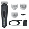Braun Body Groomer BG3350 Cordless and corded, Operating time (max) 80 min, NiMH, Black/Grey