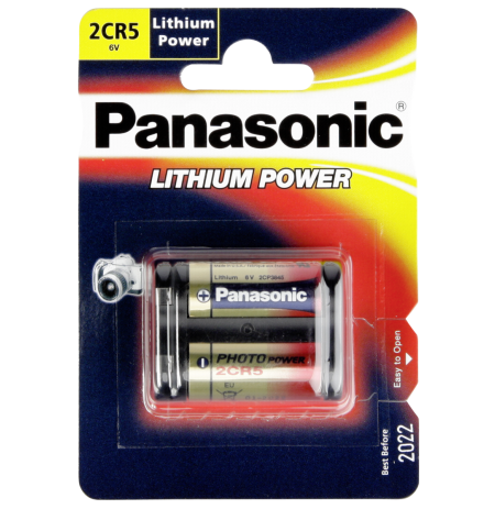 1x Panasonic Photo 2 CR 5 maitinimo elementai