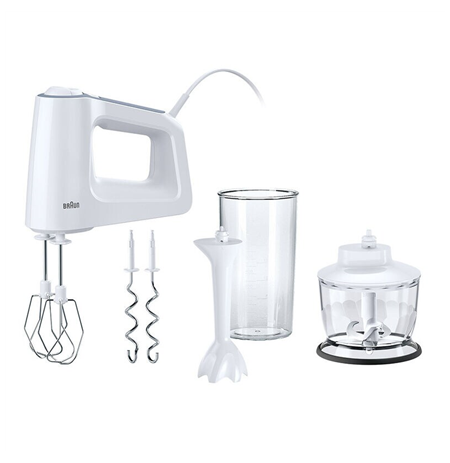 Braun Hand Mixer HM 3135 WH	 500 W, Number of speeds 5, Turbo mode, White