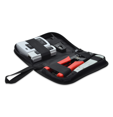 Digitus Network Tool Set, LAN Tester, Crimping Tool, Cut and Stripping Tool, Punch Down Tool