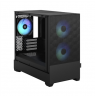Fractal Design Pop Mini Air RGB   Black TG Clear Tint, mATX, Mini ITX, Power supply included No