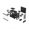 Fractal Design Pop Mini Air RGB   Black TG Clear Tint, mATX, Mini ITX, Power supply included No