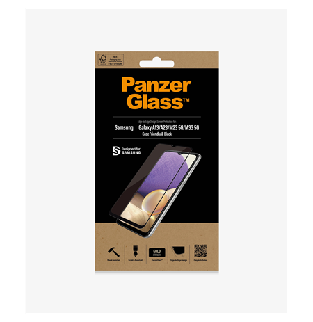 PanzerGlass Samsung,  Galaxy A13/M23 5G/M33 5G, Glass, Black, Case Friendly