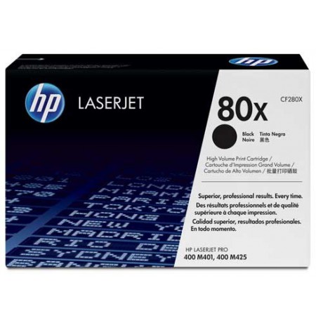HP No.80X (CF280X), juoda kasetė