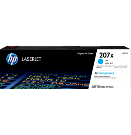 HP 207X W2211X, žydra kasetė