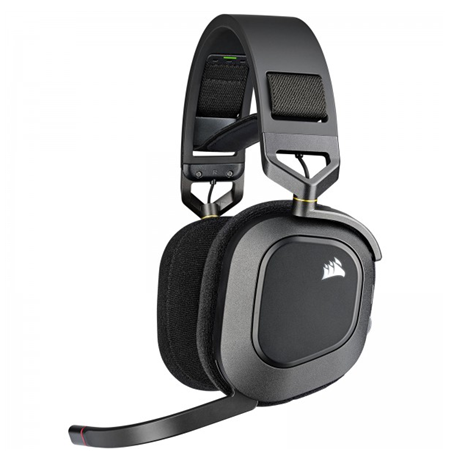Corsair Gaming Headset HS80 RGB WIRELESS Built-in microphone, Carbon, Over-Ear