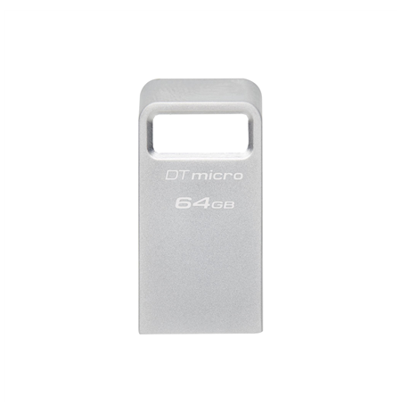 Kingston USB 3.2 Flash Drive  DataTraveler micro 64 GB, USB 3.2, Silver
