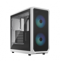 Fractal Design | Focus 2 | Side window | Midi Tower | ATX | RGB White TG Clear Tint