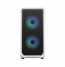 Fractal Design Focus 2 RGB White TG Clear Tint, Midi Tower, Power supply included No