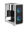Fractal Design Focus 2 RGB White TG Clear Tint, Midi Tower, Power supply included No