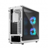 Fractal Design Focus 2 RGB White TG Clear Tint, Midi Tower, Power supply included No