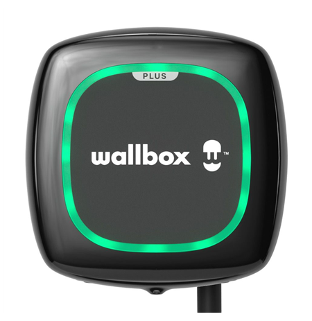 Wallbox Pulsar Plus Electric Vehicle charger, 5 meter cable Type 2, 7,4kW, RCD(DC Leakage) + OCPP, Black