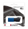 Kingston USB 3.2 Flash Drive DataTraveler Exodia M 64 GB, USB 3.2, Black/Blue