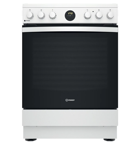 INDESIT Cooker IS67V8CHW/E	 Hob type Vitroceramic, Oven type Electric, White, Width 60 cm, Grilling, 69 L, Depth 60 cm