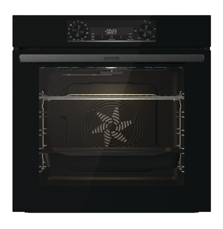 Gorenje Oven BO6737E02BG 77 L, Multifunctional, EcoClean, Mechanical controls, Height 59.5 cm, Width 59.5 cm, Jet black