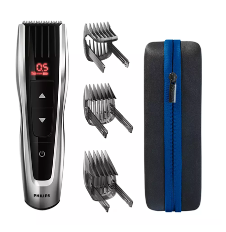 Philips Hair clipper Series 9000 HC9420/15 Cordless or corded, Number of length steps 60, Black/Silver
