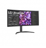 LG Curved Monitor 34WQ75C-B 34 ", IPS, QHD, 3440 x 1440, 21:9, 5 ms, 300 cd/m², Black, 60 Hz, HDMI ports quantity 2
