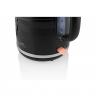 ETA Kettle ETA260590010 Duna Electric, 2200 W, 1.7 L, Plastic, 360° rotational base, Black