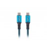 Lanberg CA-CMCM-45CU-0005-BK USB cable 0.5 m USB4 Gen 2x2 USB C Black, Blue