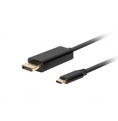 Lanberg CA-CMDP-10CU-0010-BK video cable adapter 1 m USB Type-C DisplayPort Black