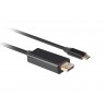 Lanberg CA-CMDP-10CU-0010-BK video cable adapter 1 m USB Type-C DisplayPort Black