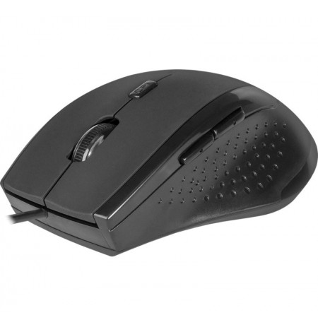 MOUSE DEFENDER ACCURA MM-362 BLACK OPTICAL 1600DPI 6P