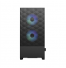 Fractal Design op Air RGB Black TG Clear Tint, ATX, mATX, Mini ITX, Power supply included No