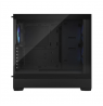 Fractal Design op Air RGB Black TG Clear Tint, ATX, mATX, Mini ITX, Power supply included No