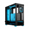 Fractal Design Pop Air RGB  Cyan Core TG Clear Tint, ATX, mATX, Mini ITX, Power supply included No