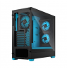 Fractal Design Pop Air RGB  Cyan Core TG Clear Tint, ATX, mATX, Mini ITX, Power supply included No