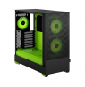Fractal Design Pop Air RGB Green Core TG Clear Tint, ATX, mATX, Mini ITX, Power supply included No
