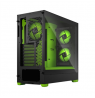 Fractal Design Pop Air RGB Green Core TG Clear Tint, ATX, mATX, Mini ITX, Power supply included No