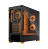 Fractal Design Pop Air RGB Orange Core TG Clear Tint, ATX, mATX, Mini ITX, Power supply included No