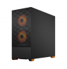 Fractal Design Pop Air RGB Orange Core TG Clear Tint, ATX, mATX, Mini ITX, Power supply included No