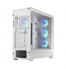 Fractal Design Pop XL Air RGB White TG Clear Tint, E-ATX up to 280 mm, ATX , mATX, Mini ITX, Power supply included No