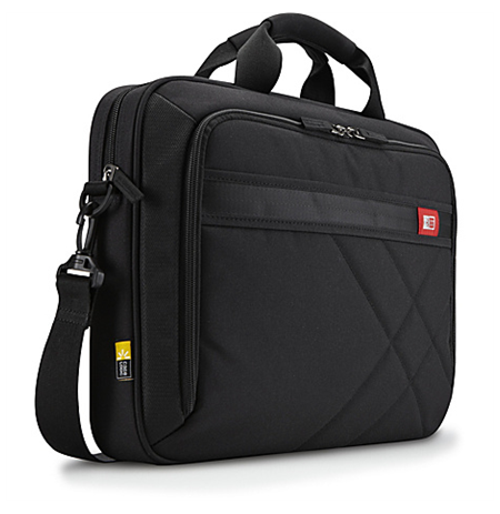 Case Logic DLC115 Laptop Case for 15.6"/ Polyester/ Black/ (38.5 x 4.4 x 26.7 cm)